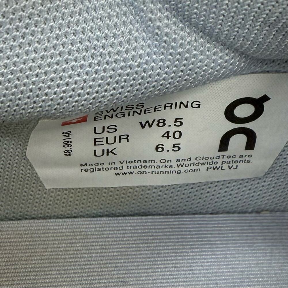 On Running THE ROGER Advantage Women’s Sz 8.5 White and Gray Athletic Shoes - Picture 13 of 14